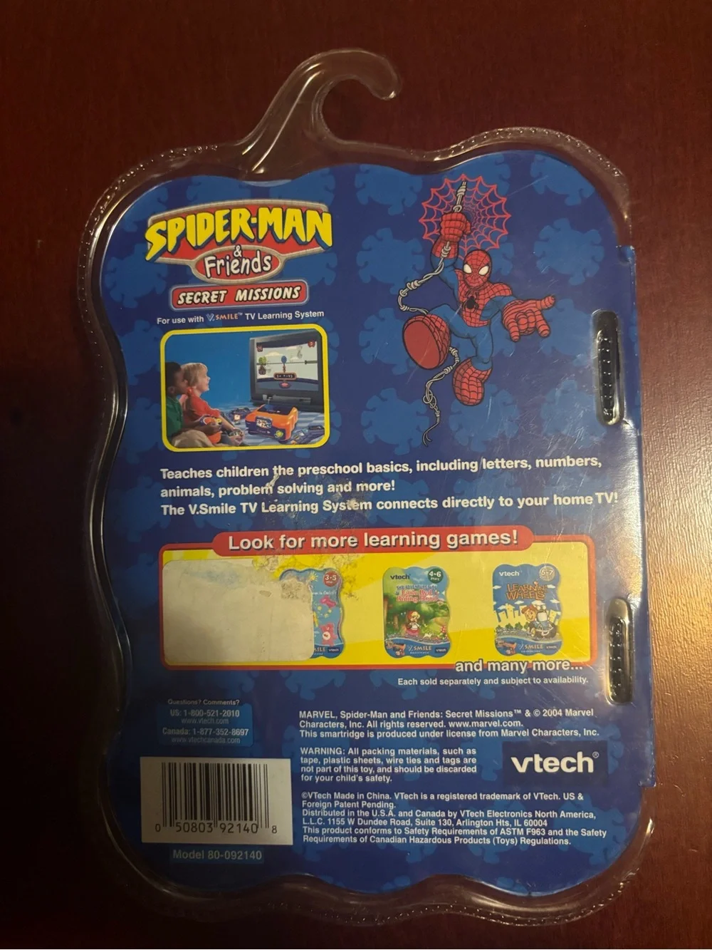 Marvel Spider-Man Handheld Learning Console in Blue